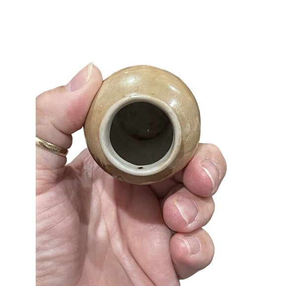 Vintage Hand-Painted Floral & Birds Mini Porcelain Vase Made In Occupied Japan - Picture 8 of 9